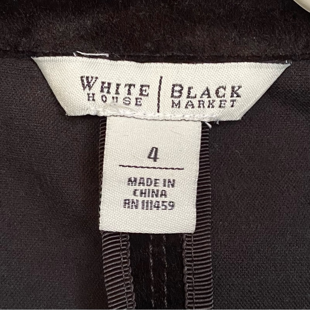 White House Black Market Black Velvet Blazer - Picture 12 of 13